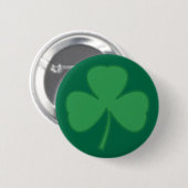 Badge Rond 5 Cm Épinglette shamrock de la Saint-Patrick (Devant & derrière)