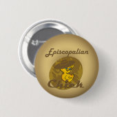 Badge Rond 5 Cm Épiscopal #6 (Devant & derrière)