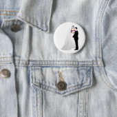 Badge Rond 5 Cm Épouse, chambre et officier (En situation)