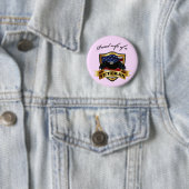 Badge Rond 5 Cm Épouse fière d'un vétéran (En situation)