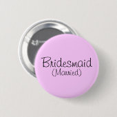Badge Rond 5 Cm Épouse (mariée) (Devant & derrière)