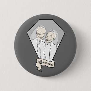 Badge Rond 5 Cm Épouses de squelette