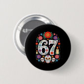 Badge Rond 5 Cm Épouvantable Six Sept Tendances 67 Génération Alph (Devant & derrière)