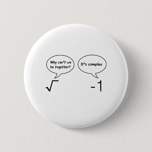 Badge Rond 5 Cm Équations complexes (Devant)