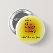 Badge Rond 5 Cm Équations de Maxwell (Devant & derrière)