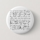 Badge Rond 5 Cm Équations et formules de physique (Devant)