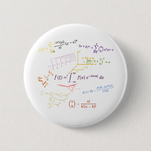Badge Rond 5 Cm équations mathématiques et formules