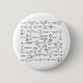 Badge Rond 5 Cm équations mathématiques et formules (Devant)