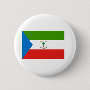 Badge Rond 5 Cm Equatorial Guinea Flag