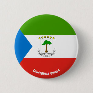 Badge Rond 5 Cm Equatorial Guinea Flag Charming Patriotic