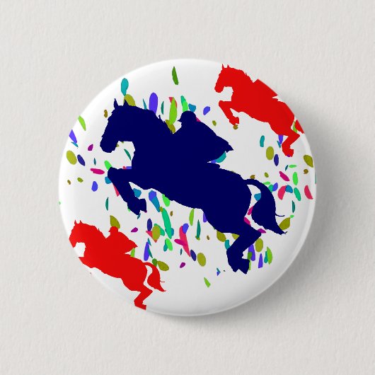 BADGE ROND 5 CM ÉQUESTRIEN (Devant)