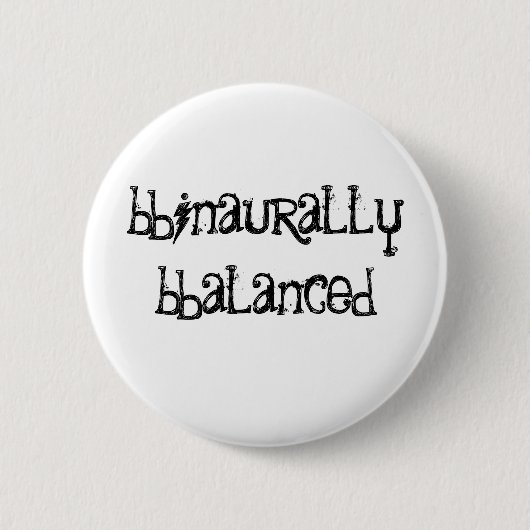 Badge Rond 5 Cm Équilibré binaurien (Devant)