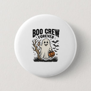 Badge Rond 5 Cm Équipage Boo Forever Vintage Fantôme Chemise Hallo