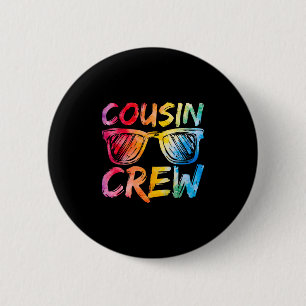 Badge Rond 5 Cm Équipage de Cousins Famille Équipée Cousins Garçon