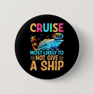 Badge Rond 5 Cm Équipage de croisière de vacances Tie Dye le plus