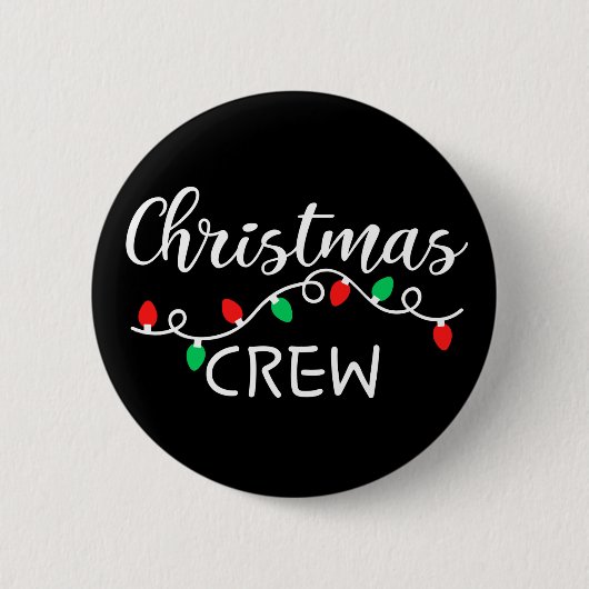 Badge Rond 5 Cm Équipage de Noël (Devant)
