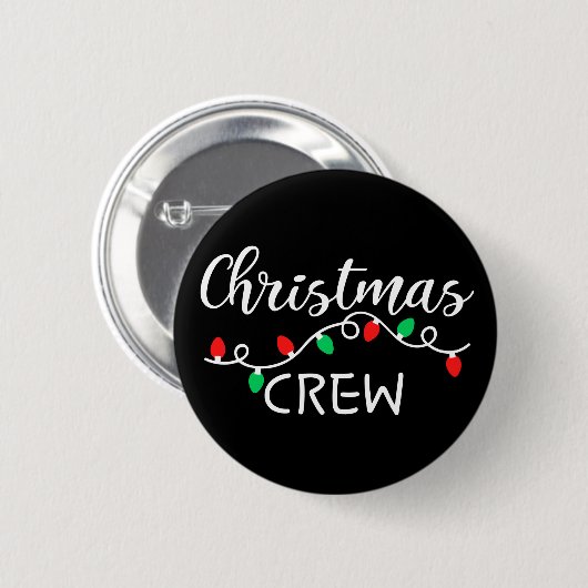 Badge Rond 5 Cm Équipage de Noël (Devant & derrière)