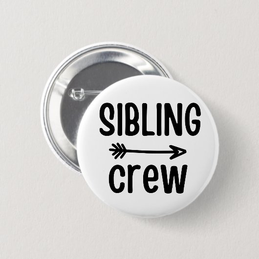 BADGE ROND 5 CM ÉQUIPAGE DE SIBLING (Devant & derrière)