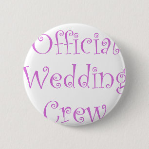 Badge Rond 5 Cm Équipage officiel de mariage