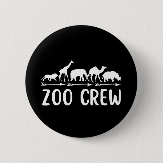 Badge Rond 5 Cm Équipage Zoo (Devant)