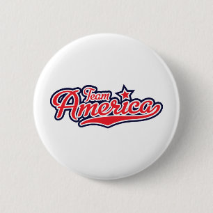 Badge Rond 5 Cm Équipe Amérique - DISPARAISSENT les Etats-Unis !