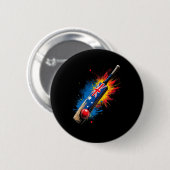 Badge Rond 5 Cm Équipe australienne de cricket (Devant & derrière)