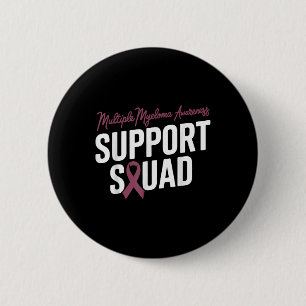Badge Rond 5 Cm Équipe Bourgogne De Soutien Au Ruban Pour Le Myélo