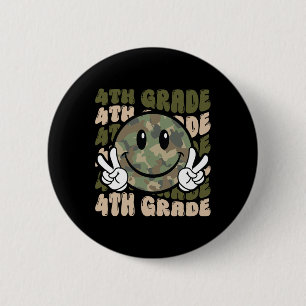 Badge Rond 5 Cm Équipe Camo 4e année Équipe Bruh nous sommes de re