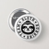 Badge Rond 5 Cm Équipe courante de paresse (Devant & derrière)