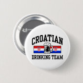 Badge Rond 5 Cm Équipe croate de boisson (Devant & derrière)