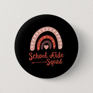 Badge Rond 5 Cm Équipe d'aide administrative scolaire Drôle de pro