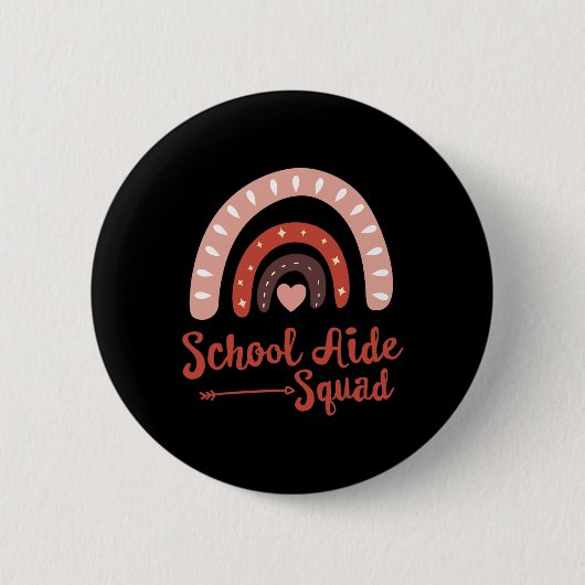 Badge Rond 5 Cm Équipe d'aide administrative scolaire Drôle de pro (Devant)