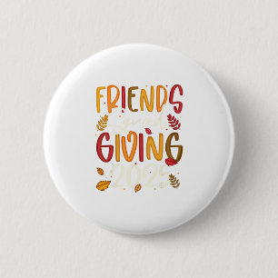 Badge Rond 5 Cm Équipe d'amis offrant 2025 automne remerciant Tha