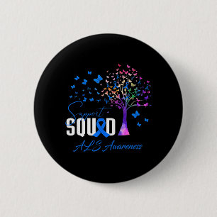 Badge Rond 5 Cm Équipe D'Appui À La Sensibilisation À L'Als