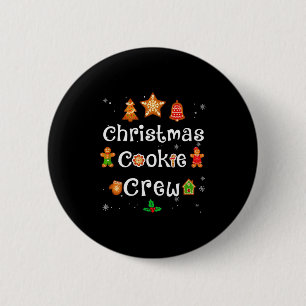 Badge Rond 5 Cm Équipe de biscuits de Noël des boulangers Équipe d