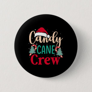 Badge Rond 5 Cm Équipe de bonbons de Noël Fun Noël Amoureux de bon