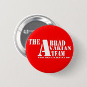 Badge Rond 5 Cm Équipe de Brad Avakian (Devant & derrière)