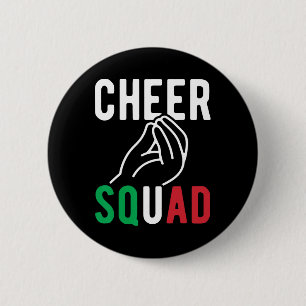 Badge Rond 5 Cm Équipe de cheer italienne Famille italienne drôle