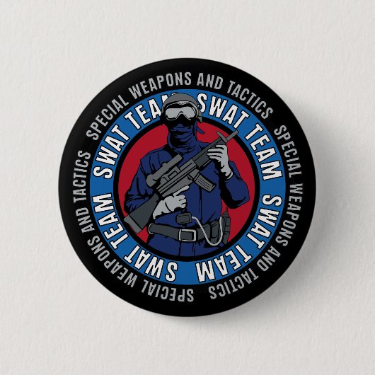 Badge Rond 5 Cm Équipe de choc (Devant)