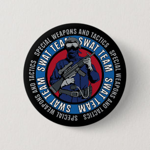 Badge Rond 5 Cm Équipe de choc