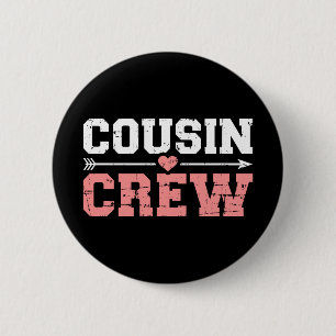 Badge Rond 5 Cm Équipe de Cousin