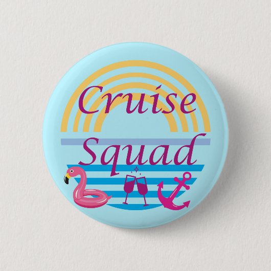 Badge Rond 5 Cm Équipe de croisière (Devant)