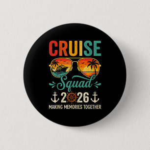 Badge Rond 5 Cm Équipe de croisière 2026 vacances d'été famille as