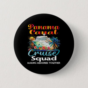 Badge Rond 5 Cm Équipe de croisière dans le canal de Panama 2025 F