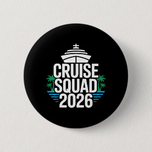 Badge Rond 5 Cm Équipe de croisière nautique 2026 Famille assortie