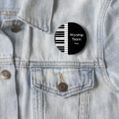 Badge Rond 5 Cm Équipe de culte, insigne de clés (En situation)