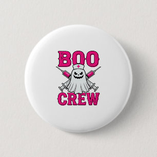 Badge Rond 5 Cm Équipe de fantômes d'infirmière Halloween