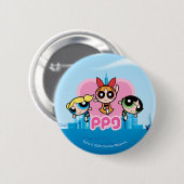 Badge Rond 5 Cm Équipe de filles Powerpuff stupéfiant (Devant & derrière)