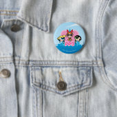 Badge Rond 5 Cm Équipe de filles Powerpuff stupéfiant (En situation)