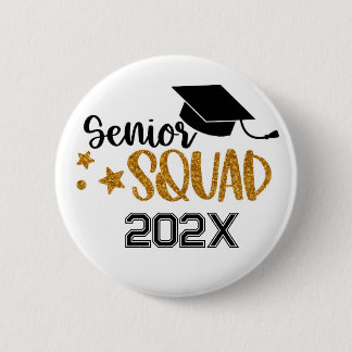 Badge Rond 5 Cm Équipe de finissants seniors annuelle